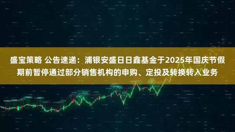 盛宝策略 公告速递：浦银安盛日日鑫基金于2025年国庆节假期前暂停通过部分销售机构的申购、定投及转换转入业务